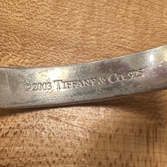 VTG Tiffany & Co. Coin Edge cuff bracelet, sterling silver, UNISEX. - Picture 3 of 7